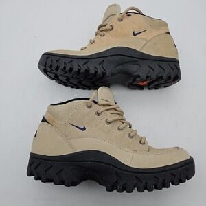 Vintage Nike ACG Women's Zion II 2 Chukka Size 8 Beige Black Purple Chunky Hike